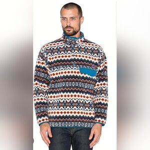 Patagonia Synchilla Snap-T Pullover Cliff in Underwater Blue. Size L